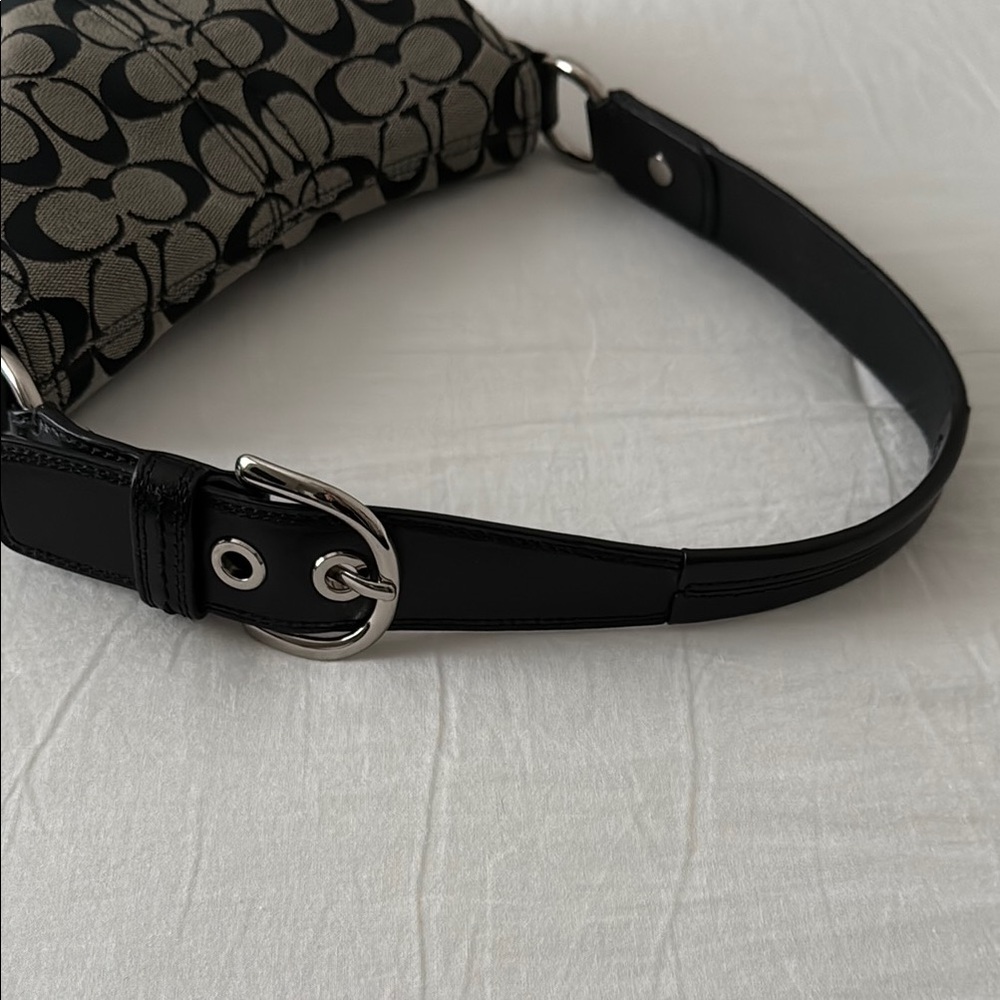 Coach Black and Gray Shoulder Bag - Picture 6 of 11